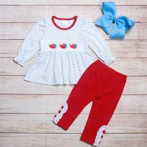 Boutique Helicopter Girls Long Sleeve Tunic & Leggings Outfit Set